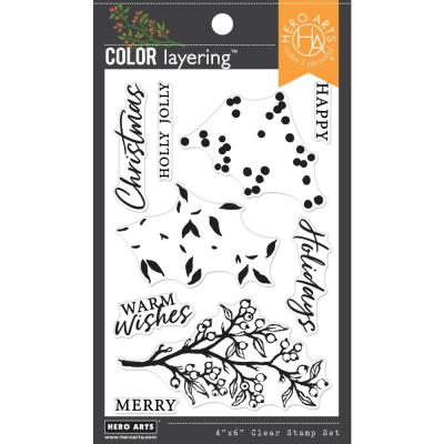 Hero Arts Stempel -  Color Layering Holly Branch